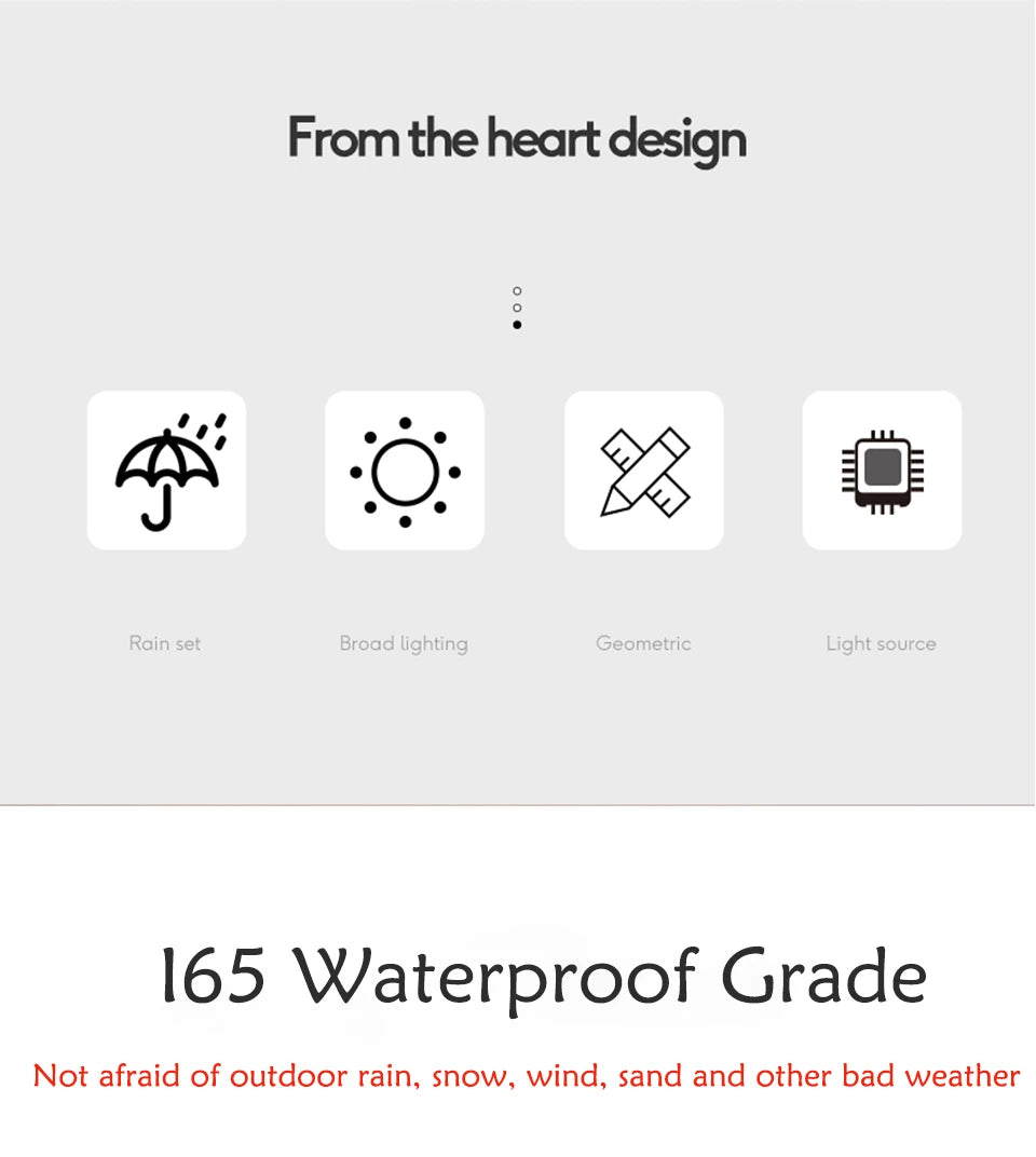 Modern Waterproof LED Outdoor Wall Light – IP65