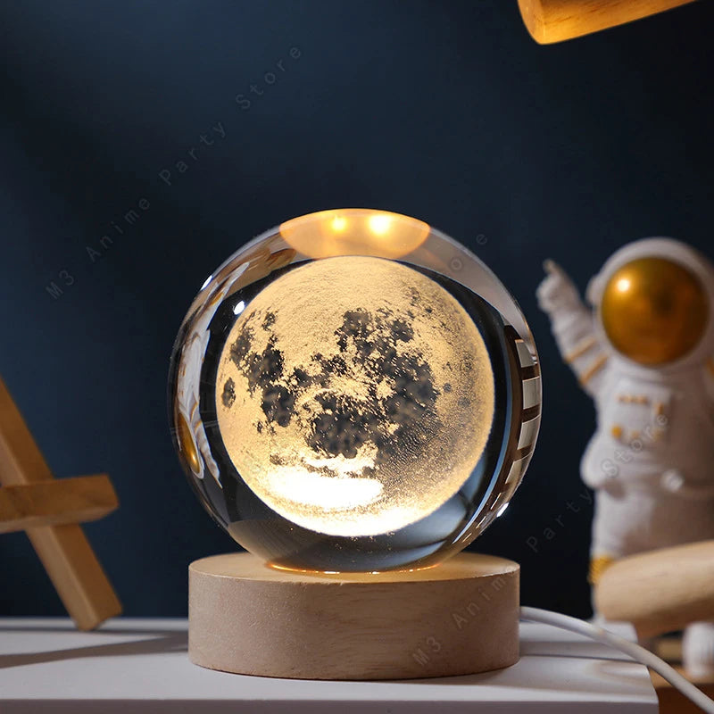 Mini Galaxy 3D Crystal Ball Night Light