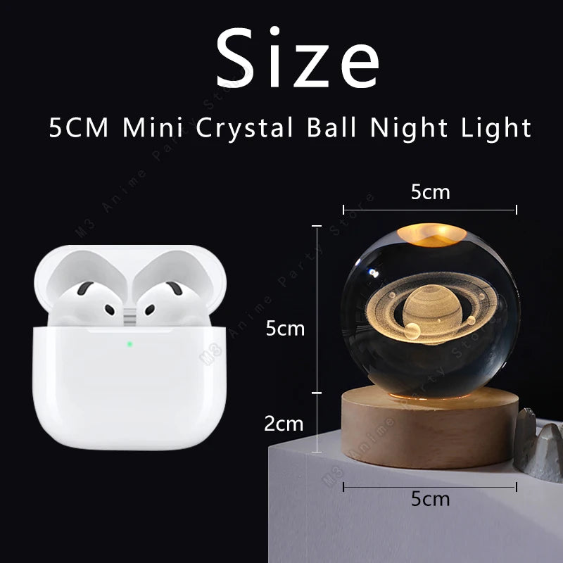 Mini Galaxy 3D Crystal Ball Night Light