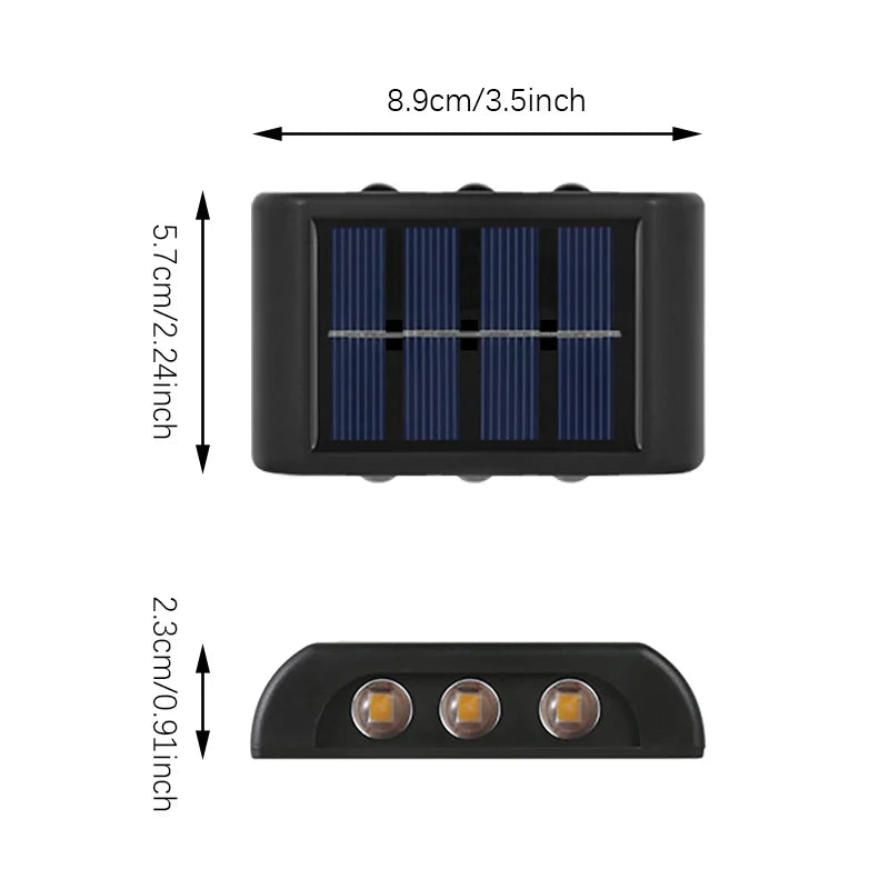 SolarEdge Wall Light - Dual Glow Waterproof LED
