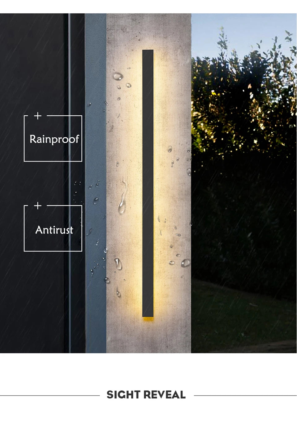 Modern Waterproof LED Outdoor Wall Light – IP65
