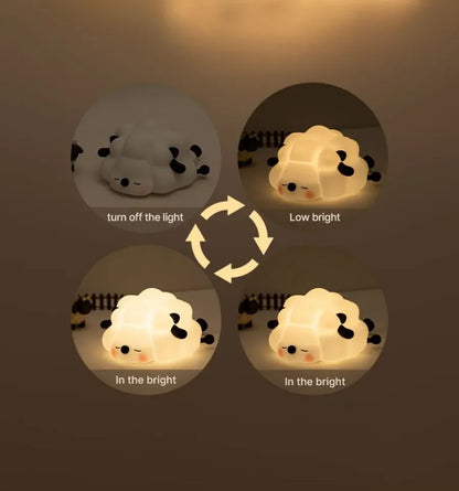 Cute Sheep & Rabbit Silicone Night Light