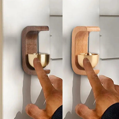 Magnetic Wooden Doorbell Chime – Wireless Aesthetic Wind Bell for Home & Shops