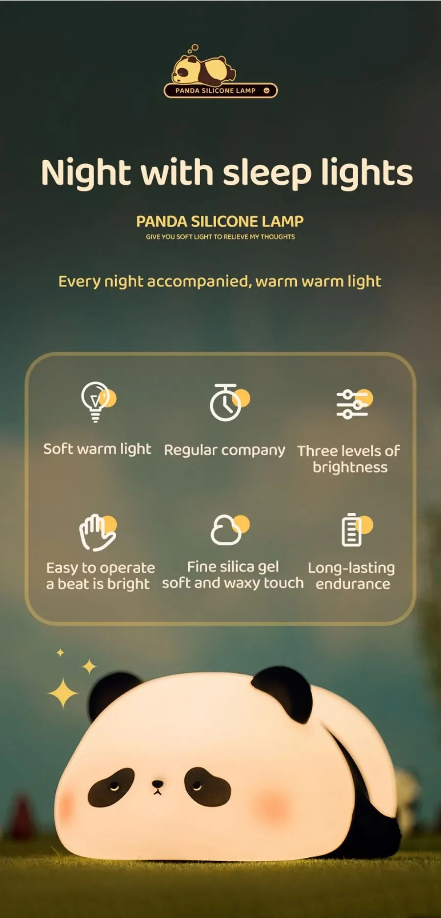 Cute Sheep & Rabbit Silicone Night Light