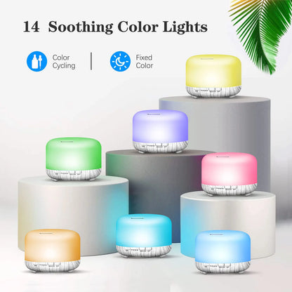 500ML Ultrasonic Aroma Diffuser with Remote & LED Light