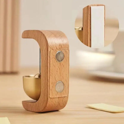 Magnetic Wooden Doorbell Chime – Wireless Aesthetic Wind Bell for Home & Shops