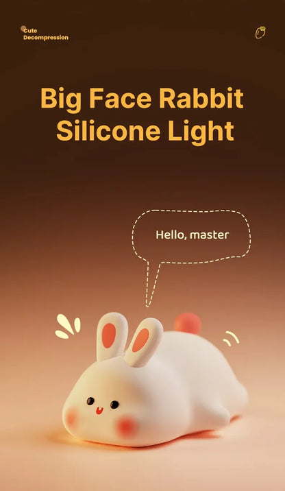 Cute Sheep & Rabbit Silicone Night Light
