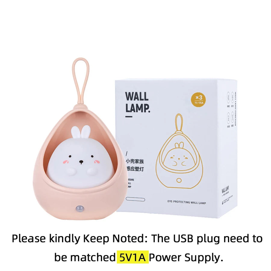 Cute Animal Motion Sensor Night Light