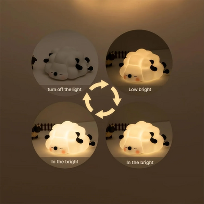 Cute Sheep & Rabbit Silicone Night Light
