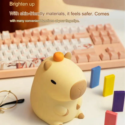 Cute Capybara Cartoon Night Light