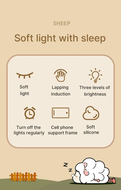 Cute Sheep & Rabbit Silicone Night Light