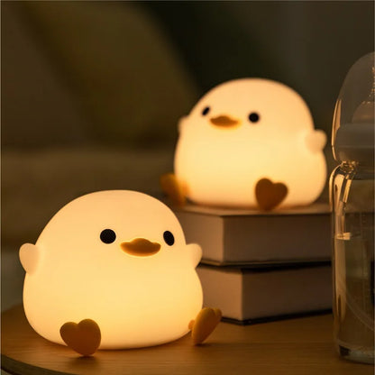 Cute Duck Silicone Night Light