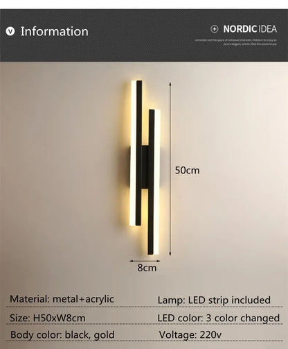 LuxeLine Modern Wall Lamp