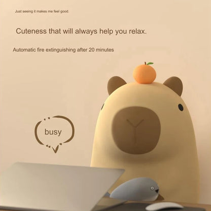 Cute Capybara Cartoon Night Light
