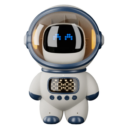 Smart AI Robot Bluetooth Speaker with Alarm Clock & FM Radio