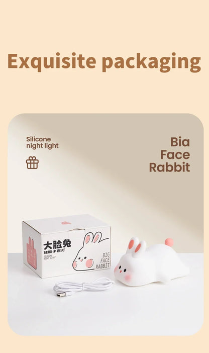 Cute Sheep & Rabbit Silicone Night Light