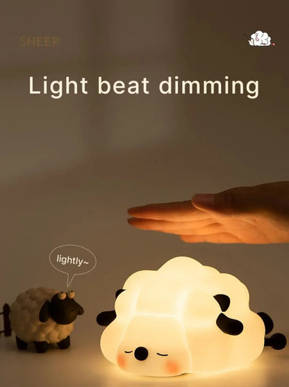 Cute Sheep & Rabbit Silicone Night Light