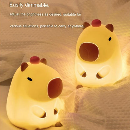 Cute Capybara Cartoon Night Light