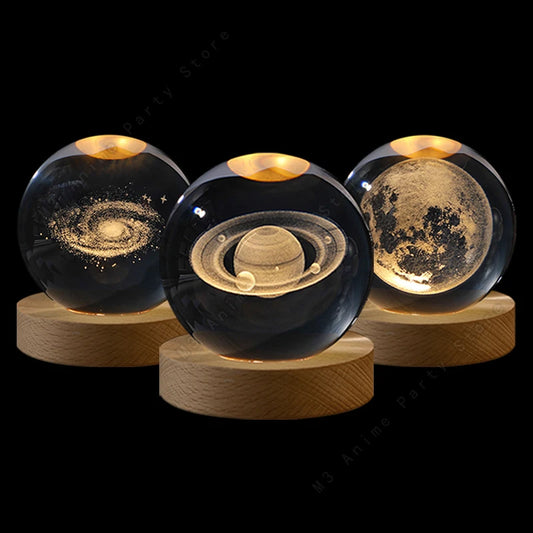 Mini Galaxy 3D Crystal Ball Night Light