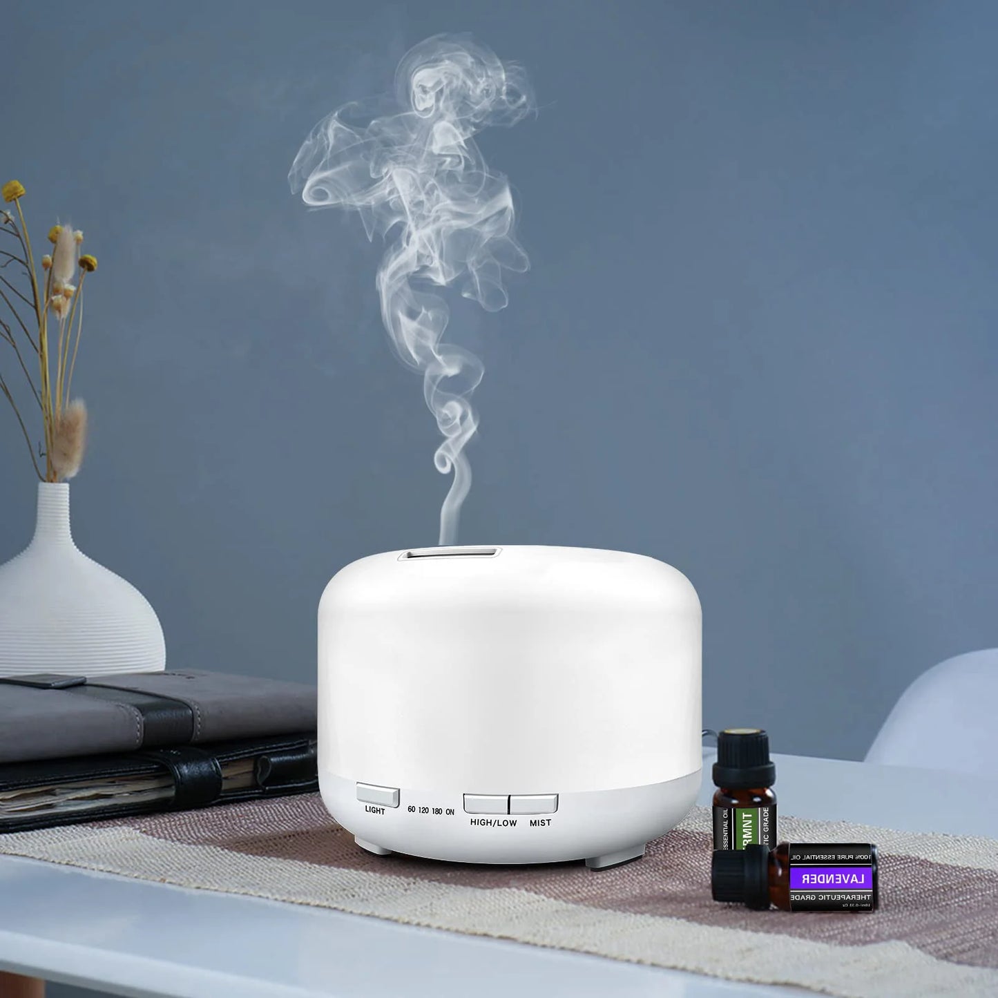 500ML Ultrasonic Aroma Diffuser with Remote & LED Light