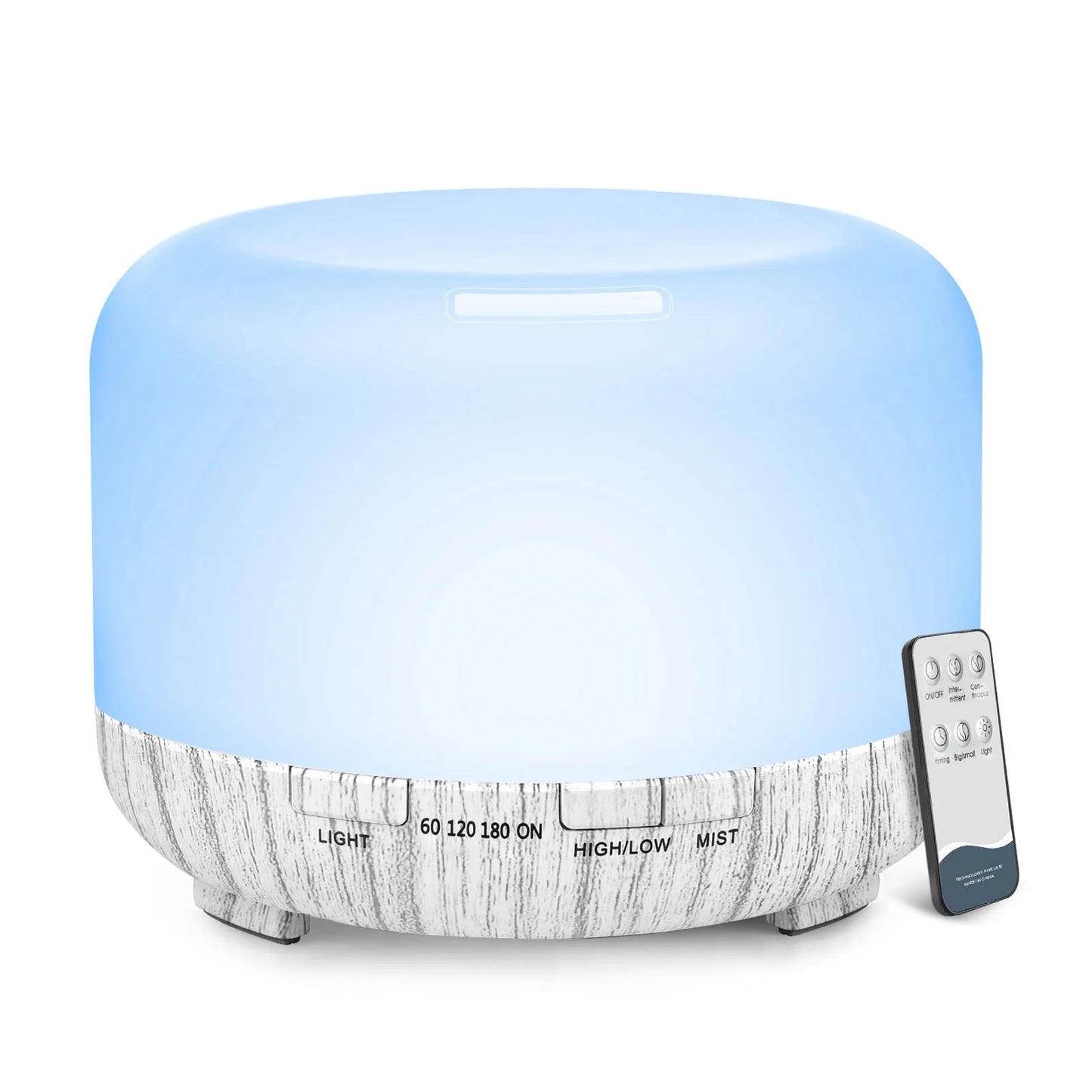 500ML Ultrasonic Aroma Diffuser with Remote & LED Light