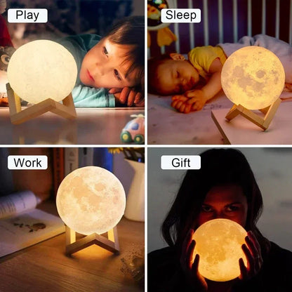 3D Print Moon Night Light
