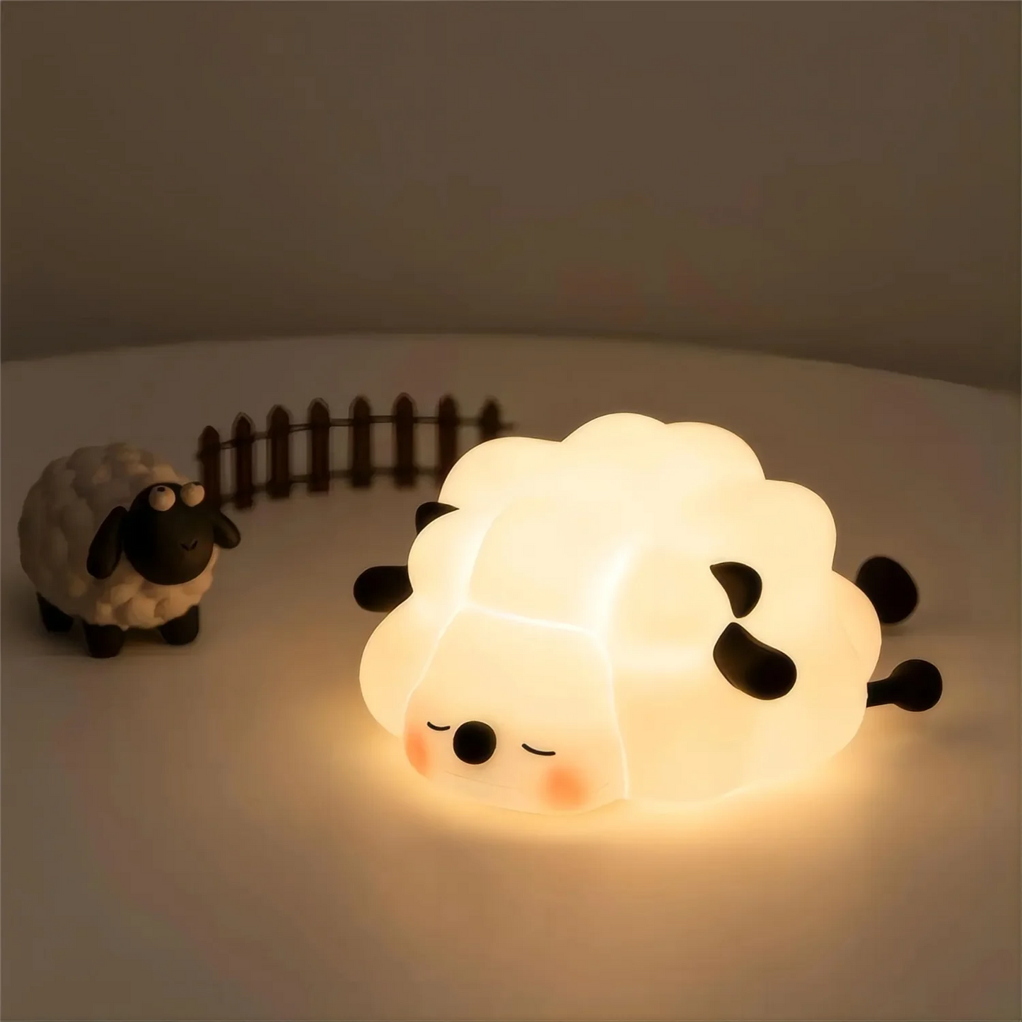 Cute Sheep & Rabbit Silicone Night Light