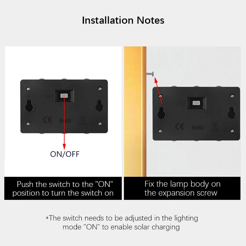 SolarEdge Wall Light - Dual Glow Waterproof LED