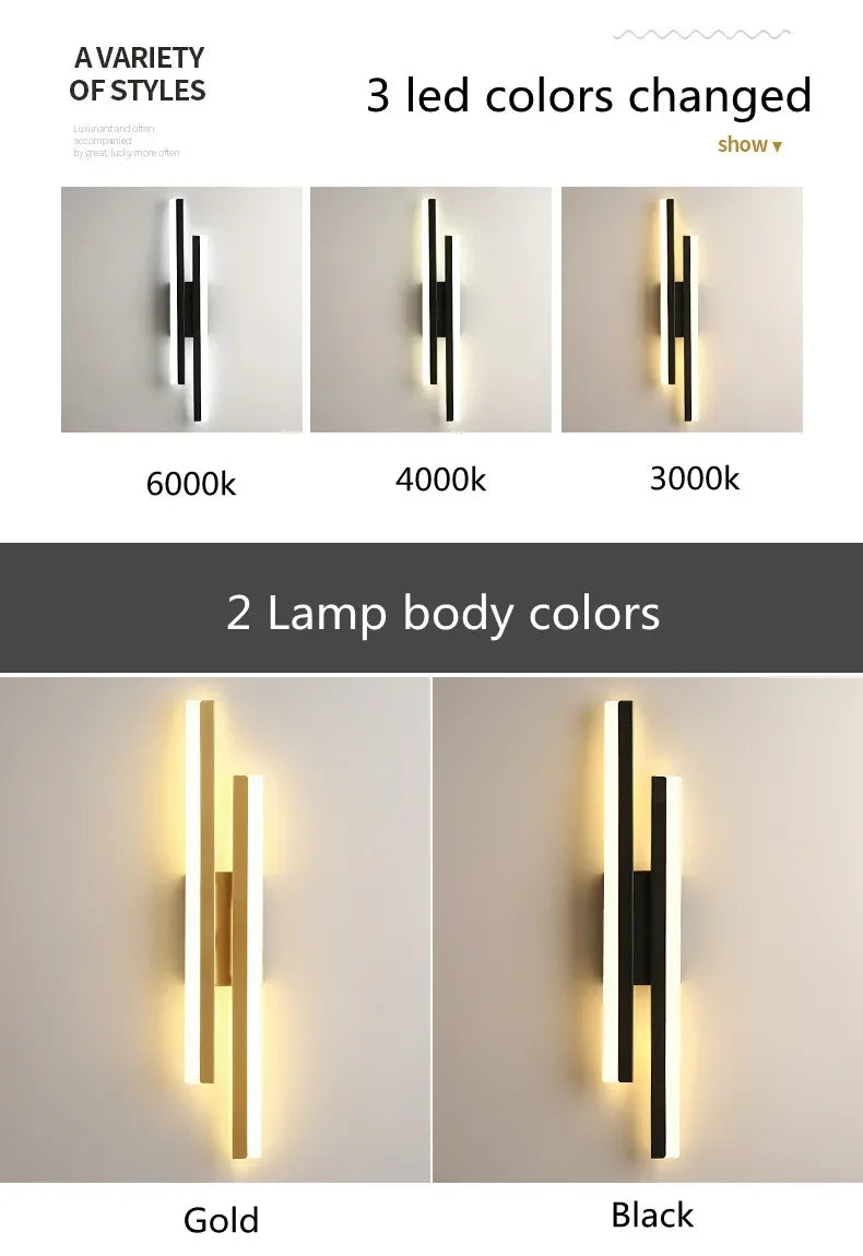 LuxeLine Modern Wall Lamp