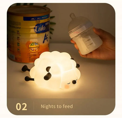 Cute Sheep & Rabbit Silicone Night Light
