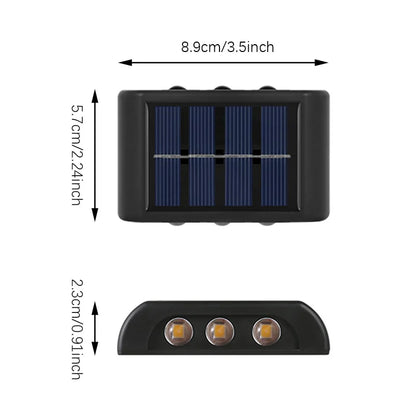 SolarEdge Wall Light - Dual Glow Waterproof LED
