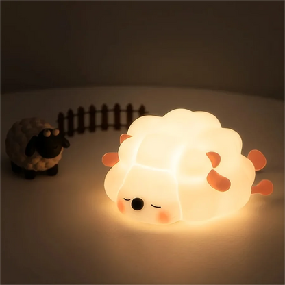 Cute Sheep & Rabbit Silicone Night Light