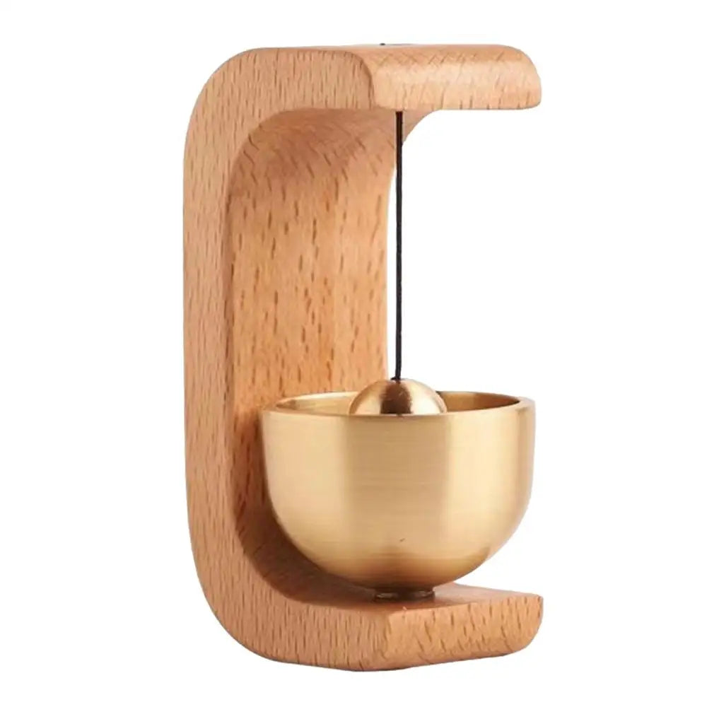 Magnetic Wooden Doorbell Chime – Wireless Aesthetic Wind Bell for Home & Shops